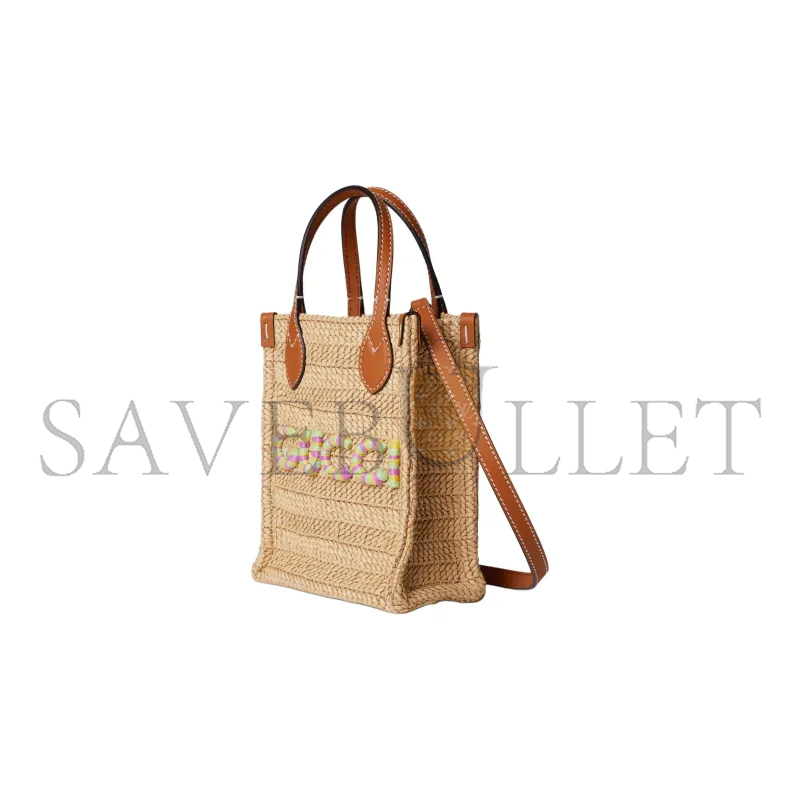 GUCCI MINI RAFFIA BLEND VISCOSE SHOULDER BAG 780083 (18.5*14*8cm)